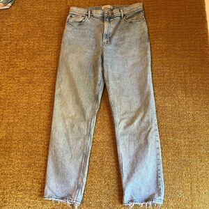 Abercrombie & Fitch The 90s Straight Jean Ultra High Rise Blue Denim Size 32/14R